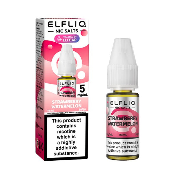 Strawberry Watermelon ELFLIQ E-Liquid Nicotine Salt By Elfbar 10ml