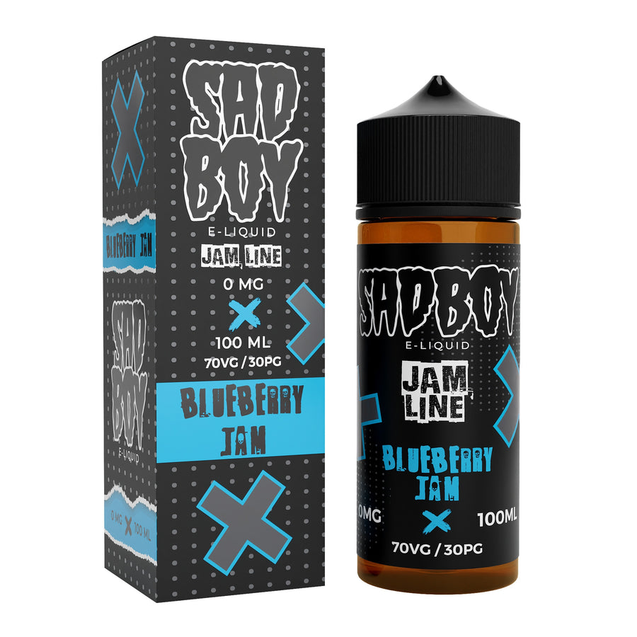 Jam Line - Blueberry Jam E-Liquid Shortfill By Sadboy 100ml