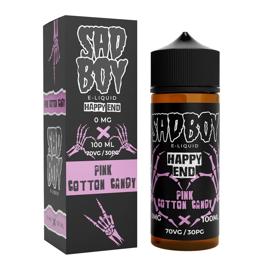 Happy End - Pink Cotton Candy E-Liquid Shortfill By Sadboy 100ml