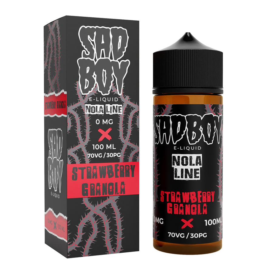 Nola Line - Strawberry Granola E-Liquid Shortfill By Sadboy 100ml