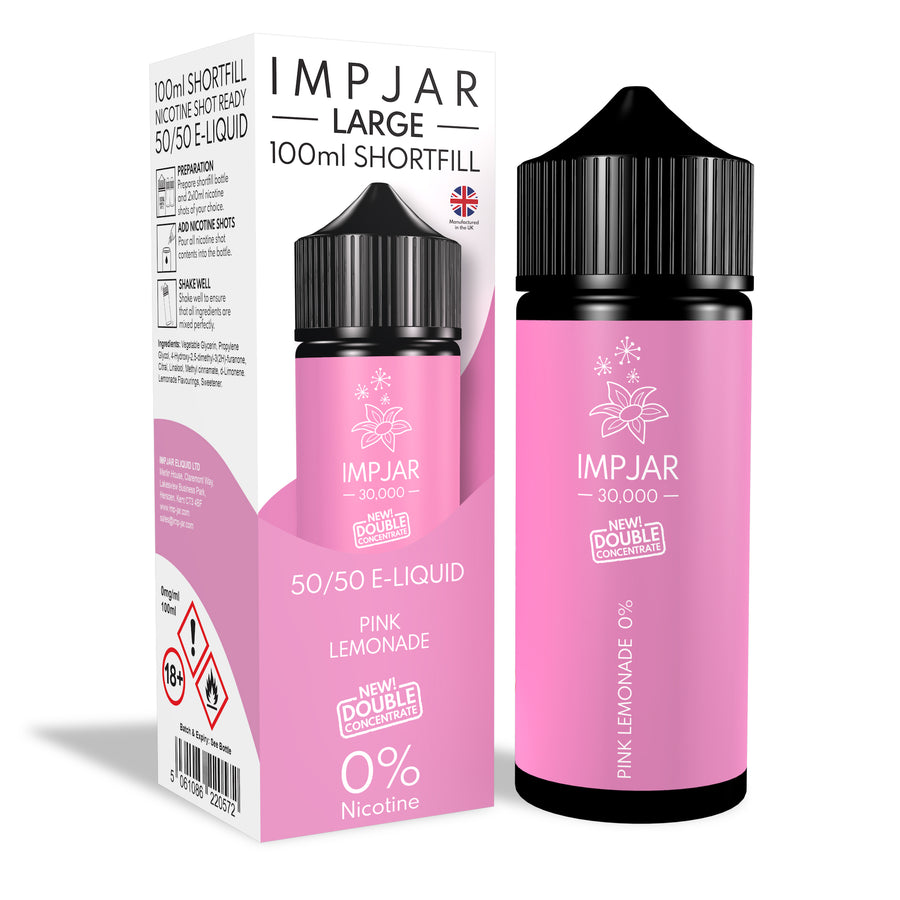 Pink Lemonade E-Liquid 30000 Shortfill By Impjar 100ml