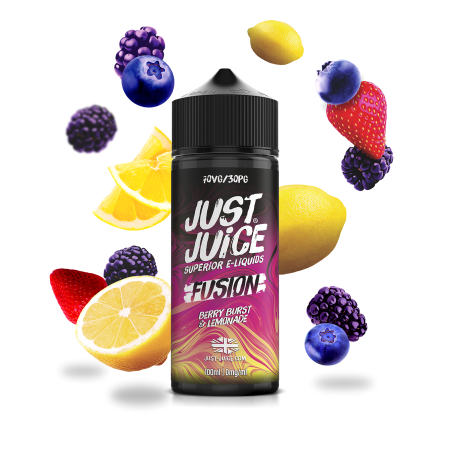 Fusions Berry Burst & Lemonade E-Liquid Shortfill By Just Juice 100ml