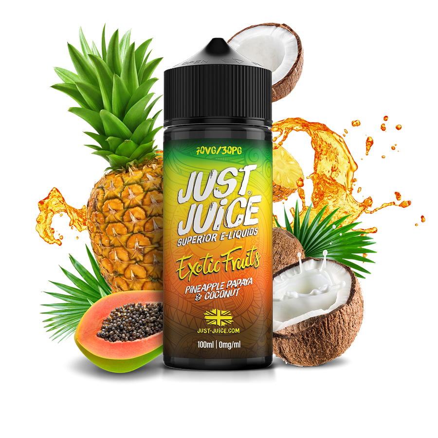 Pineapple Papaya & Coconut E-Liquid Shortfill By Just Juice 100ml