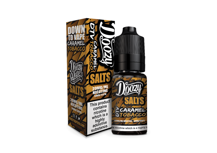Caramel Tobacco E-Liquid Nicotine Salt By Doozy Vape 10ml