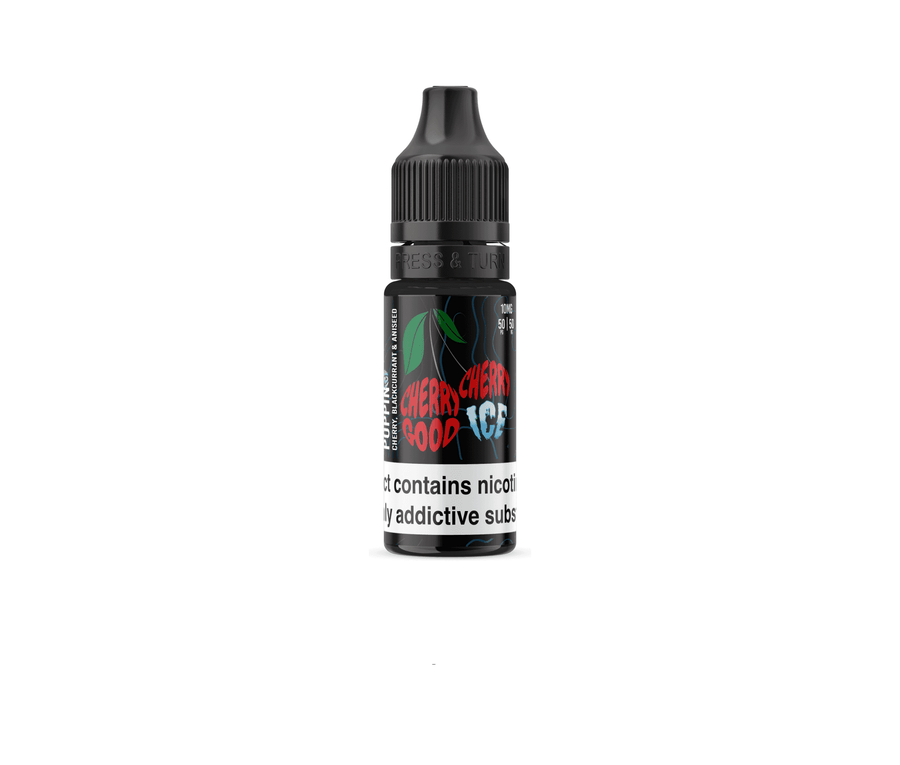 Poppin Ice Cherry Good Cherry Ice E-Liquid Nicotine Salt By Wick Liquor 10ml