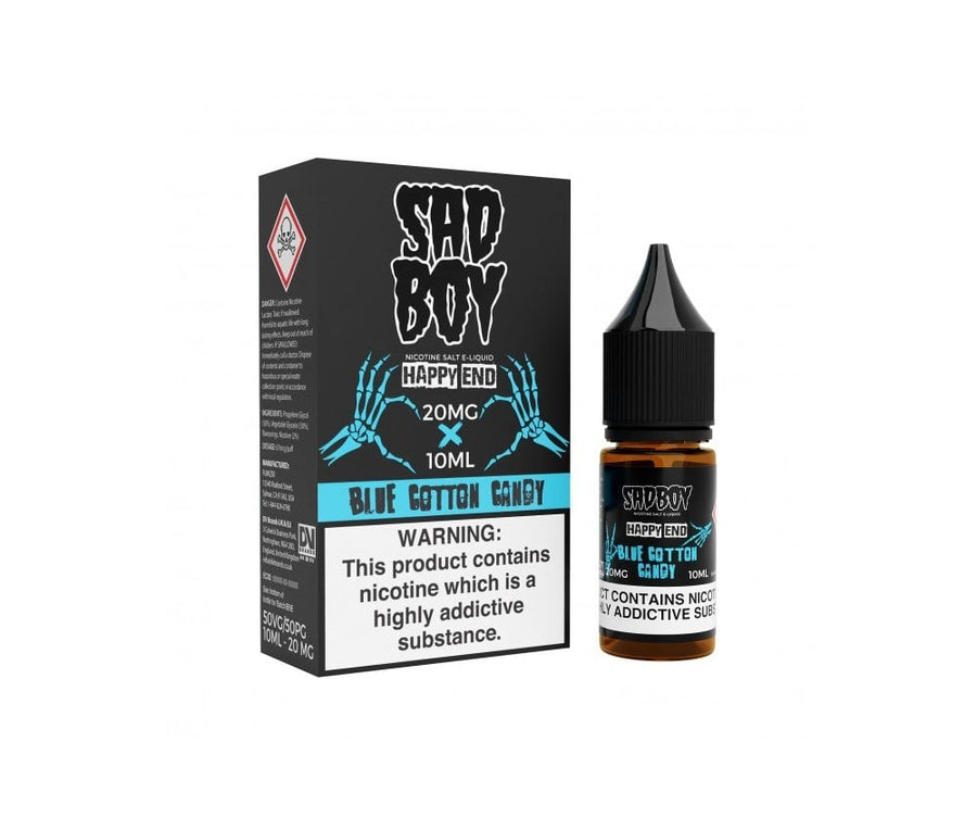 Happy End - Blue Cotton Candy E-Liquid Nicotine Salt By Sadboy 10ml