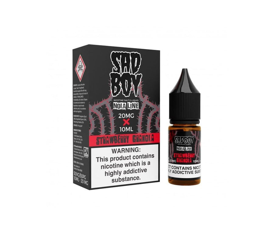Nola Line - Strawberry Graqnola E-Liquid Nicotine Salt By Sadboy 10ml