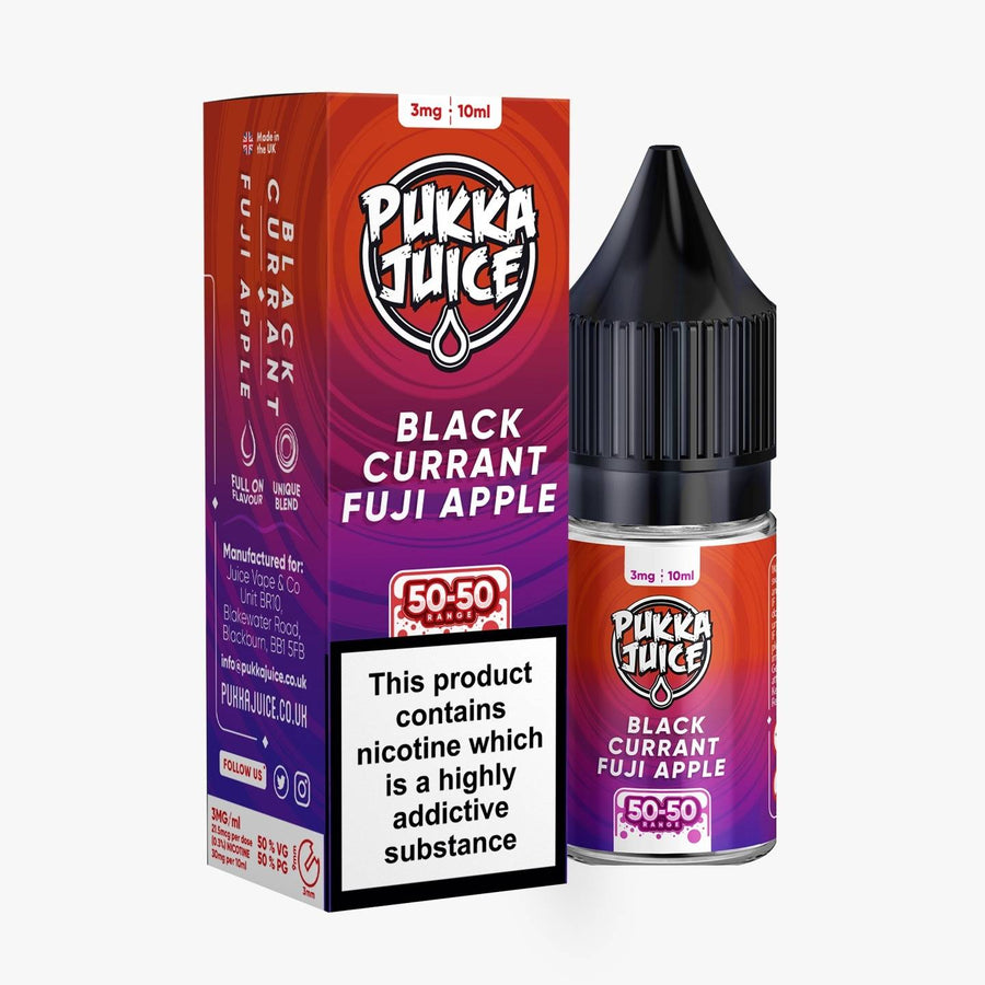 Blackcurrant Fuji Apple 50/50 E-Liquid By Pukka Juice 10ml