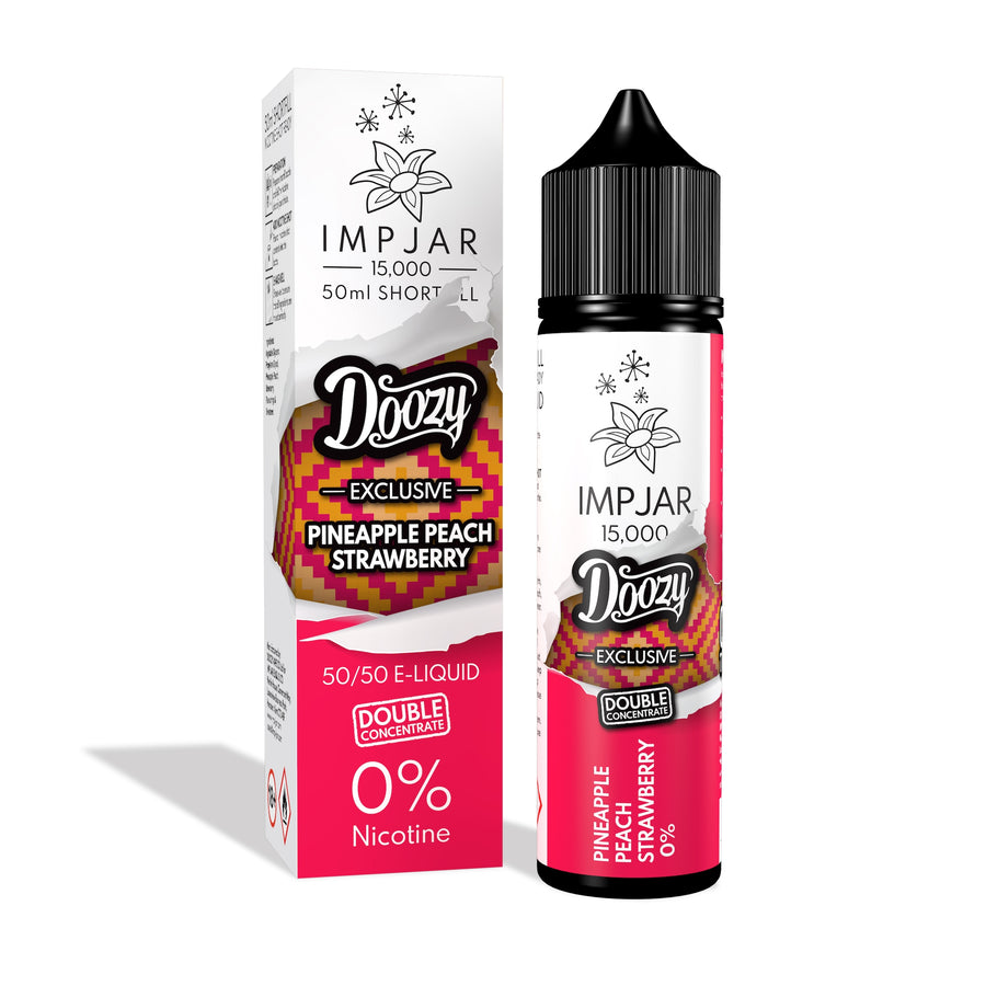 Pineapple Peach Strawberry E-Liquid 15000 Shortfill By Impjar X Doozy Vape 50ml