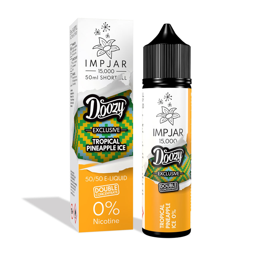 Tropical Pineapple Ice E-Liquid 15000 Shortfill By Impjar X Doozy Vape 50ml