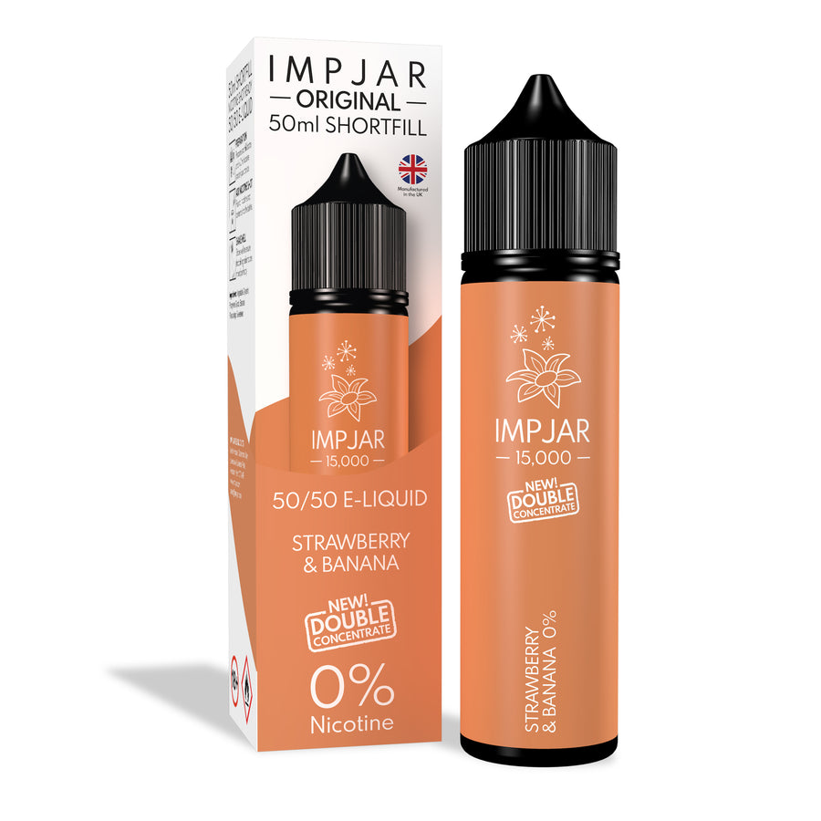 Strawberry Banana E-Liquid 15000 Shortfill By Impjar 50ml