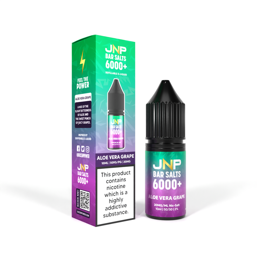 Juice N Power Bar Salts 6000+ Aloe Vera Grape Nic Salt
