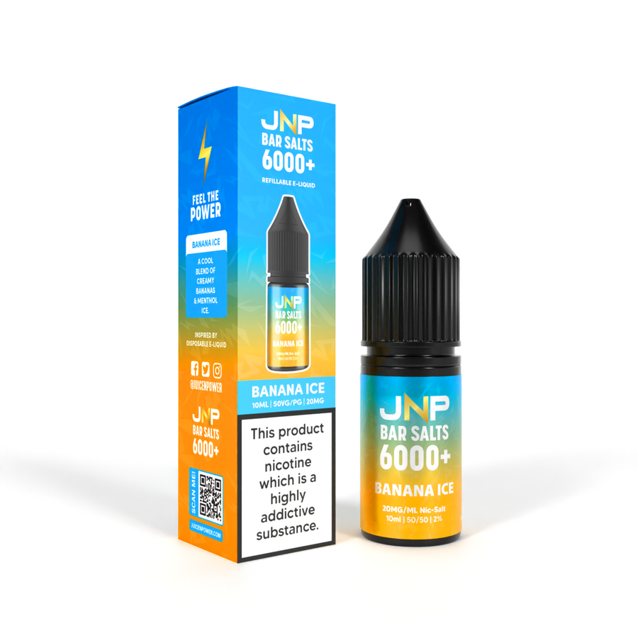 Juice N Power Bar Salts 6000+ Banana Ice Nic Salt