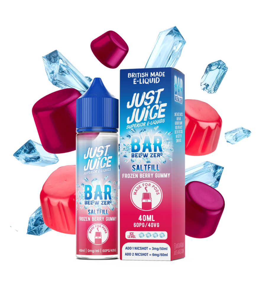 Frozen Gummy Bear Below Zero E-Liquid Bar Shortfill By Just Juice 40ml