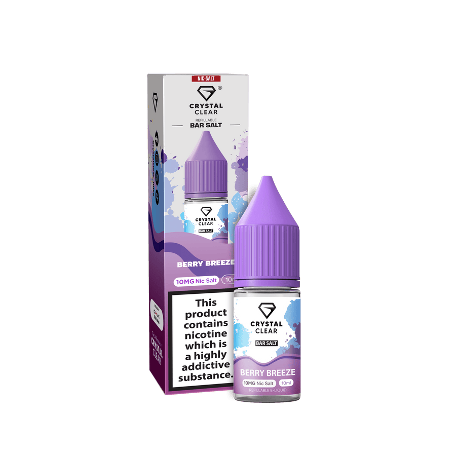 Berry Breeze E-Liquid Nicotine Bar Salt By Crystal Clear 10ml
