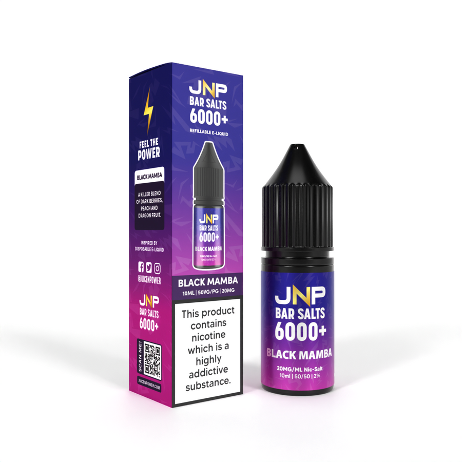 Juice N Power Bar Salts 6000+ Black Mamba Nic Salt