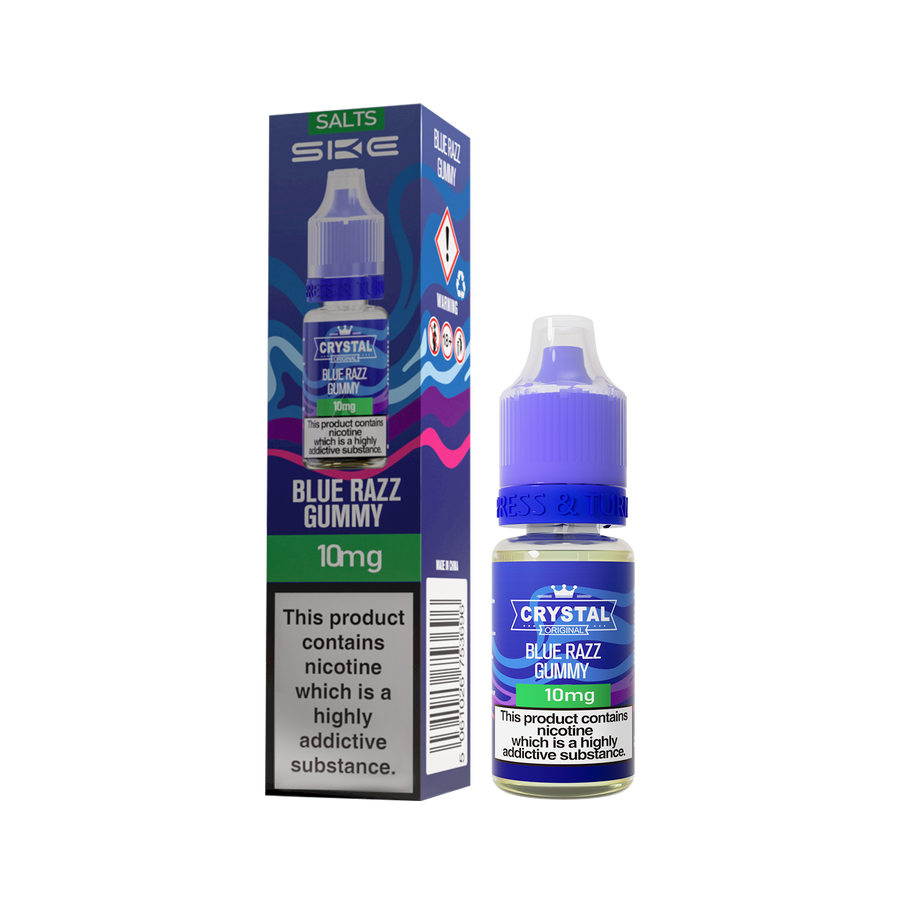 Blue Razz Gummy E-Liquid Nicotine Salt By SKE Crystal V2 10ml