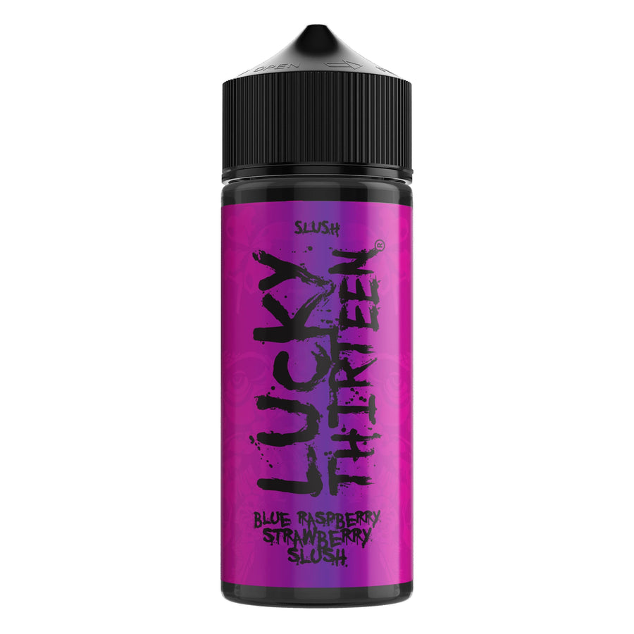 Blue Raspberry Strawberry Slush E-Liquid Shortfill By Lucky Thirteen 100ml