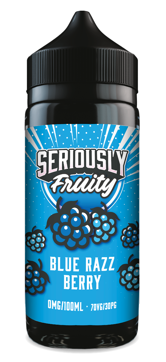 Blue Razz Berry Seriously Fruity E-Liquid Shortfill By Doozy Vape 100ml