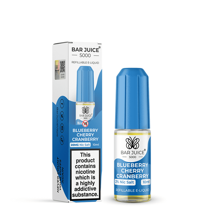 Blueberry Cherry Cranberry E-Liquid Nicotine Salt By Bar Juice 10ml