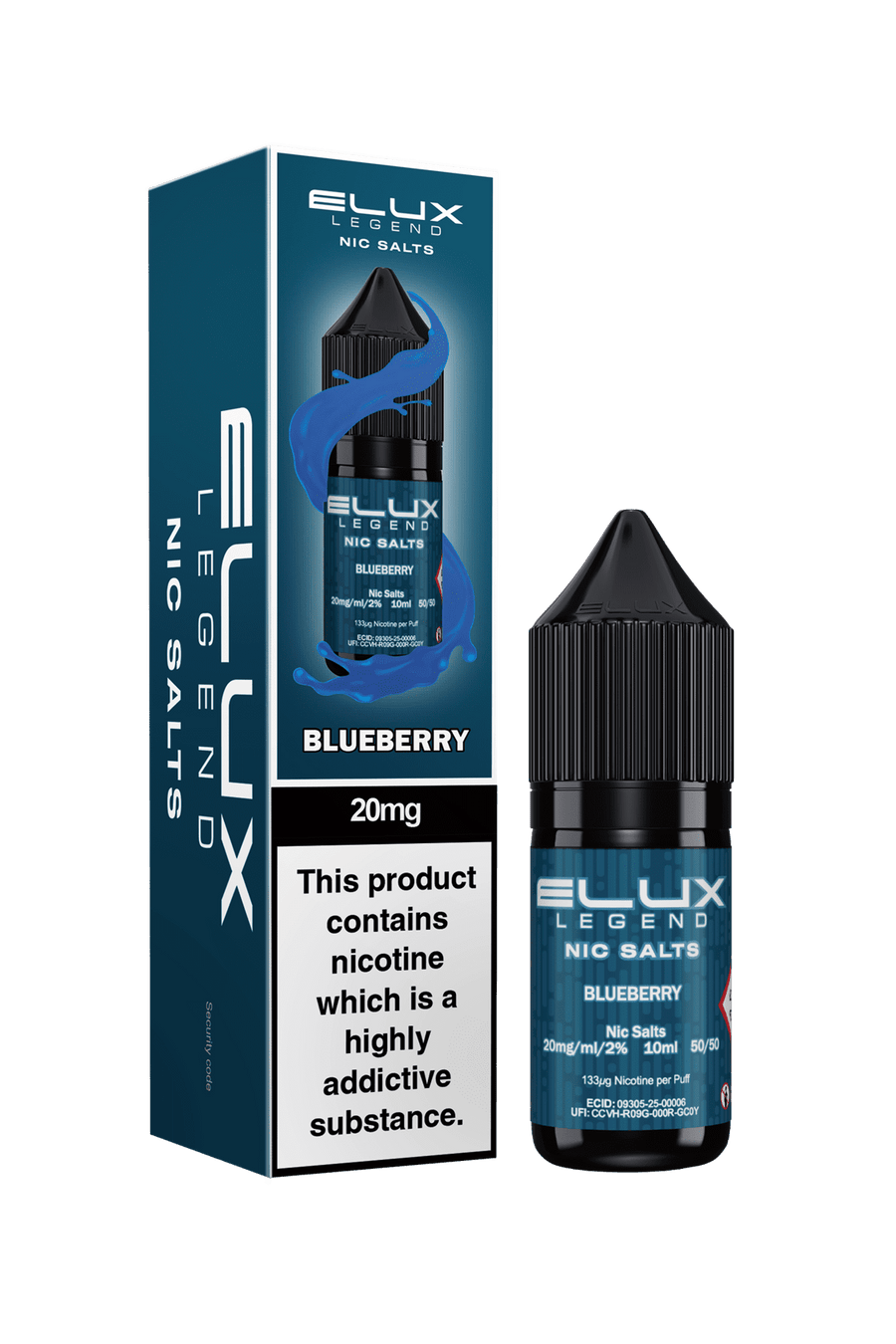 Blueberry E-Liquid Nicotine Salt By Elux Legend 10ml
