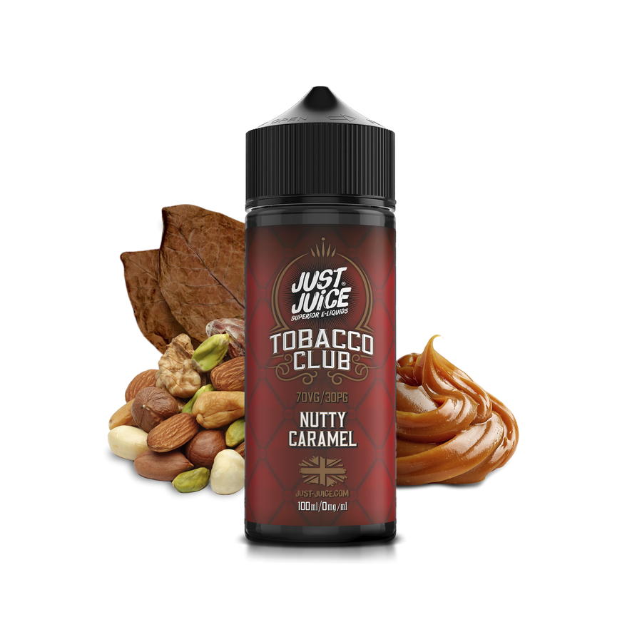 Nutty Caramel Tobacco E-Liquid Shortfill By Just Juice 100ml