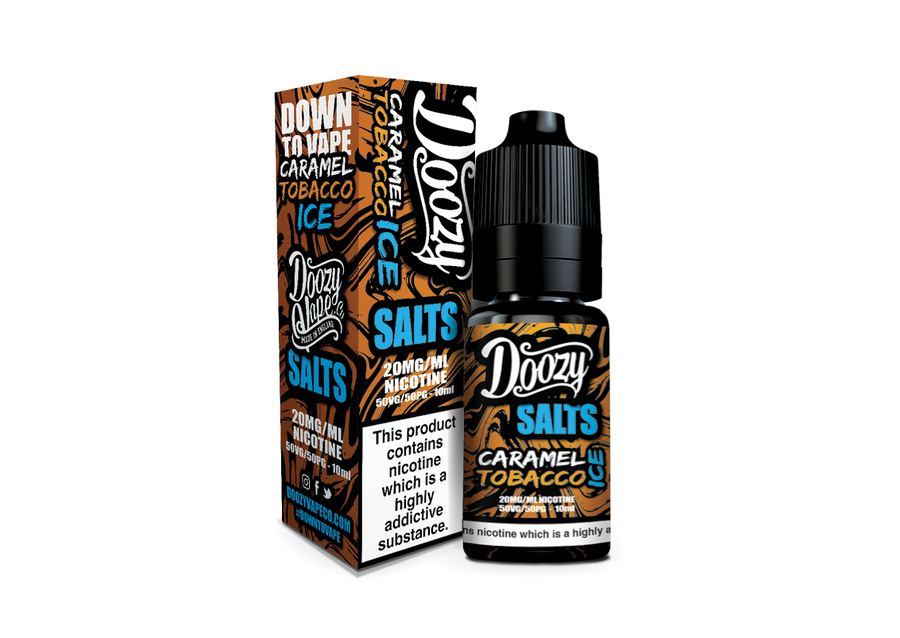 Caramel Tobacco Ice E-Liquid Nicotine Salt By Doozy Vape 10ml