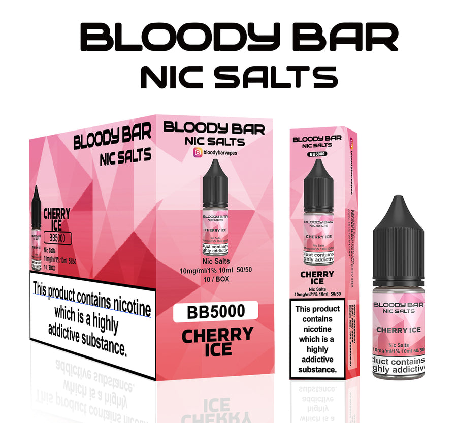 Cherry Ice E-Liquid Nicotine Salt By Bloody Bar 10ml