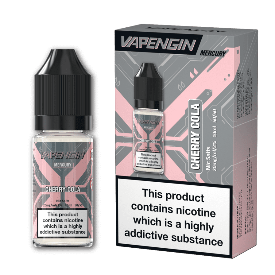 Cherry Cola Mercury E-Liquid Nicotine Salt By Vapengin 10ml