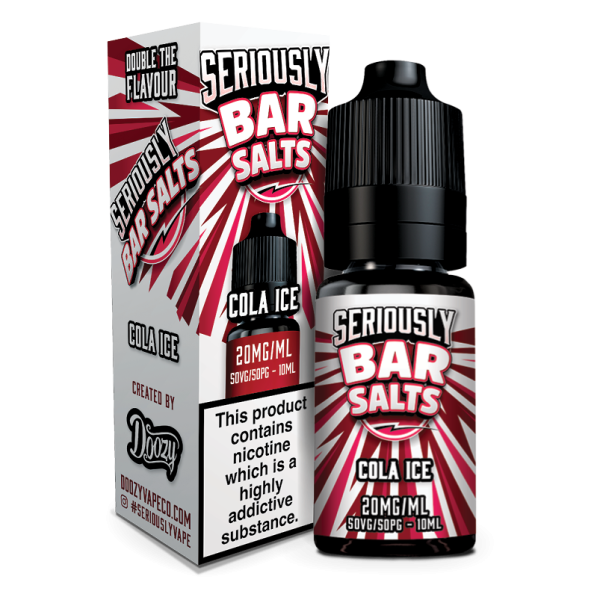Cola Ice Seriously Bar Salts E-Liquid Nicotine Salt By Doozy Vape 10ml