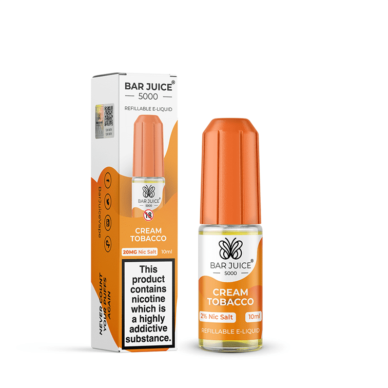 Cream Tobacco E-Liquid Nicotine Salt By Bar Juice 10ml