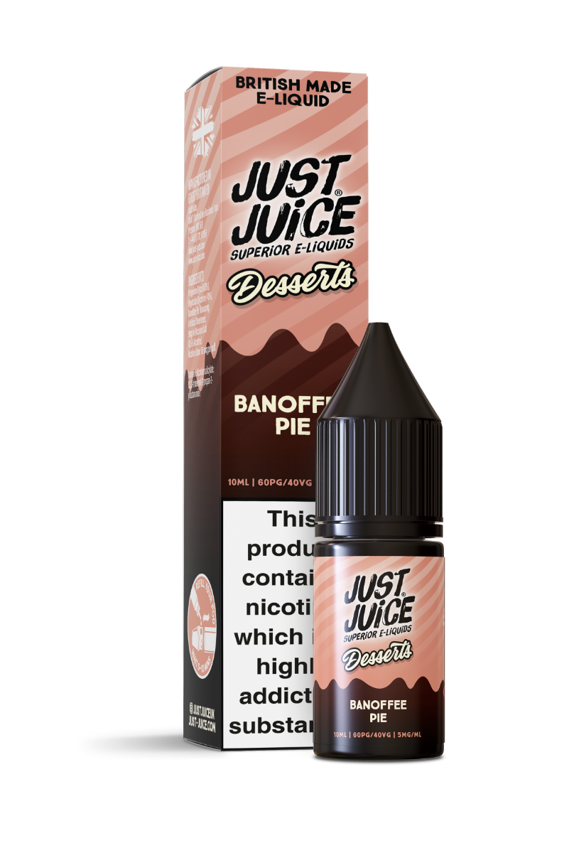 Banoffee Pie Dessert Salts E-Liquid Nicotine Salt By Just Juice 10ml