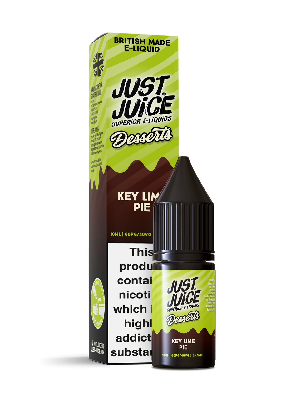 Key Lime Pie Dessert Salts E-Liquid Nicotine Salt By Just Juice 10ml
