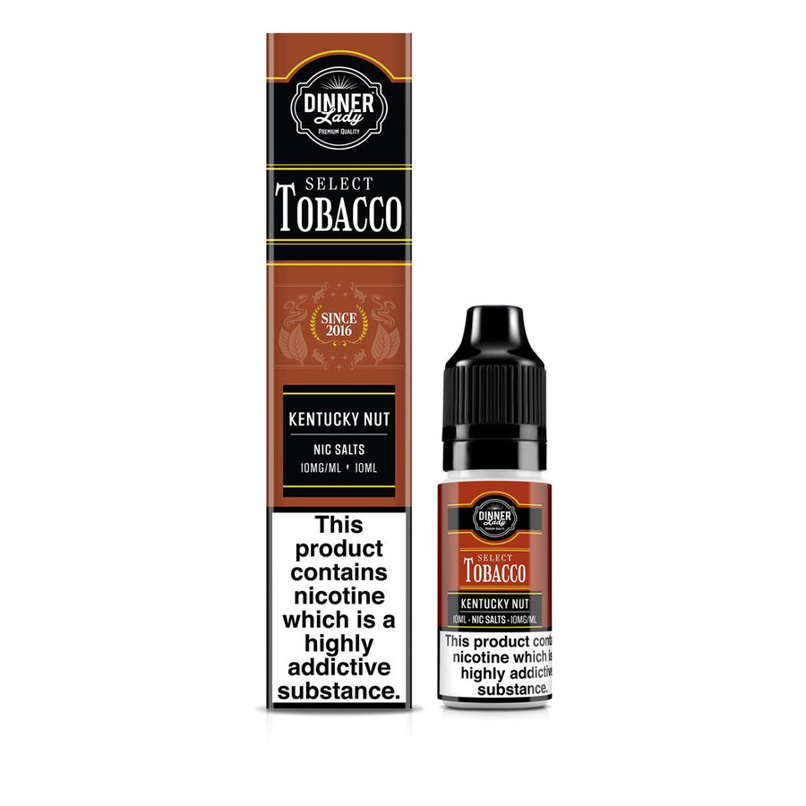 Kentucky Nut SELECT TOBACCO Bar Salts E-Liquid Nicotine Salt By Dinner Lady 10ml
