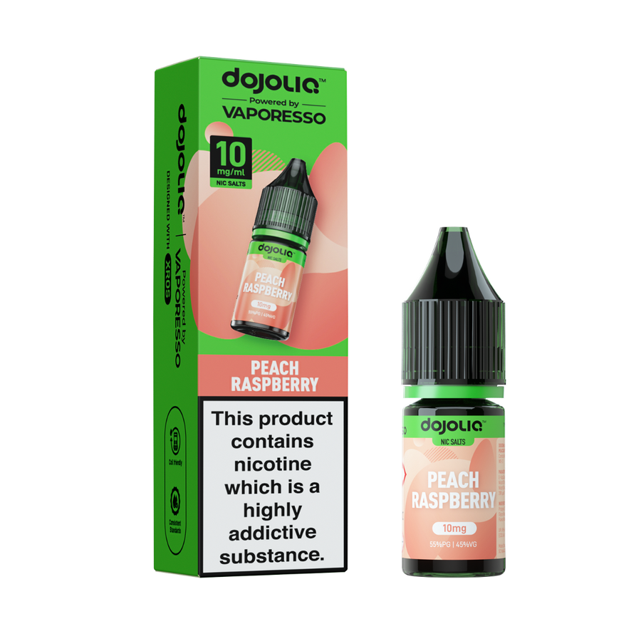 Peach Raspberry DOJOLIQ E-Liquid Nicotine Salt By Vaporesso 10ml