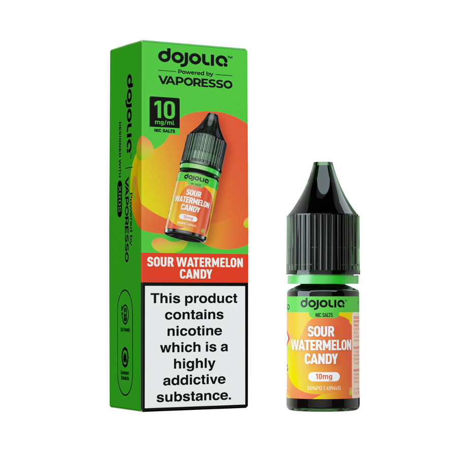 Sour Watermelon Candy DOJOLIQ E-Liquid Nicotine Salt By Vaporesso 10ml