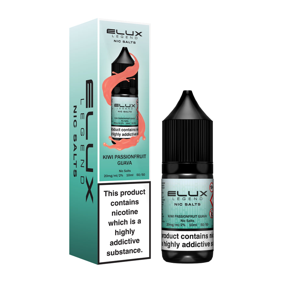 Kiwi Passion Fruit Guava E-Liquid Nicotine Salt By Elux Legend 10ml