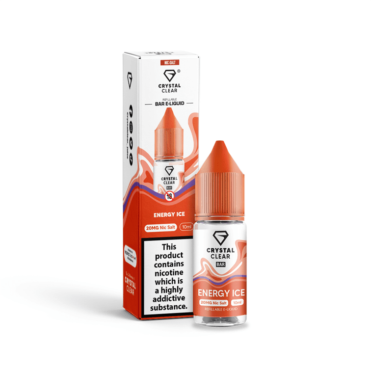 Energy Ice E-Liquid Nicotine Bar Salt By Crystal Clear 10ml