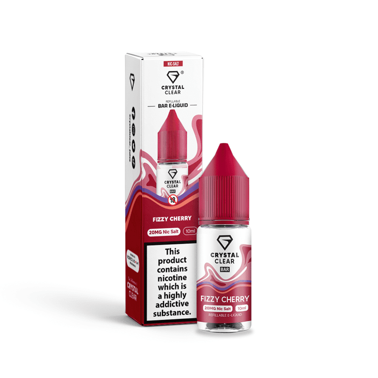 Fizzy Cherry E-Liquid Nicotine Bar Salt By Crystal Clear 10ml