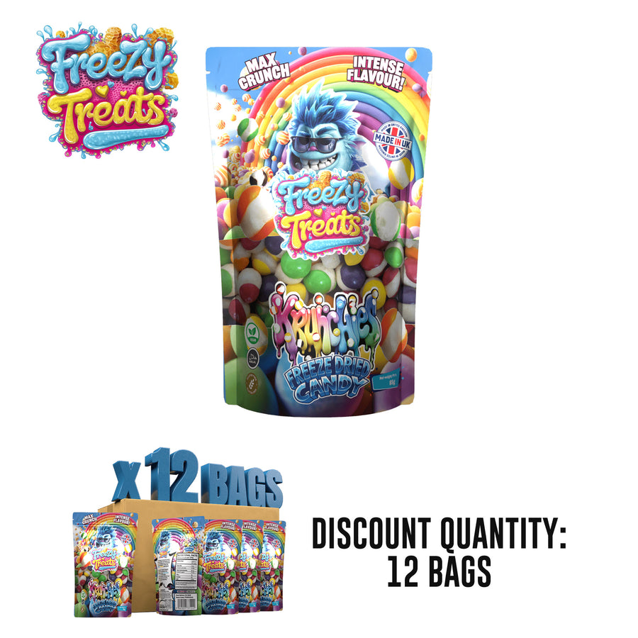 Freezy Treats Krunchies Rainbow Candy - Freeze Dried Candy Sweets