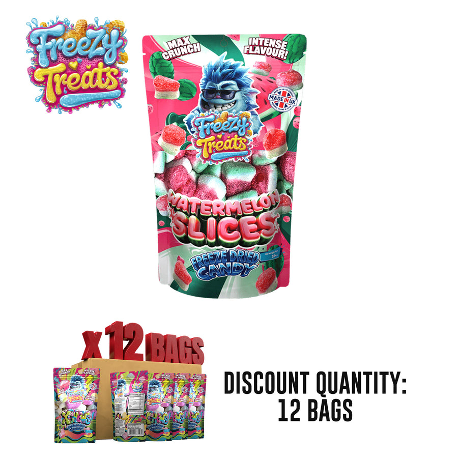 Freezy Treats Watermelon Slices - Freeze Dried Candy Sweets