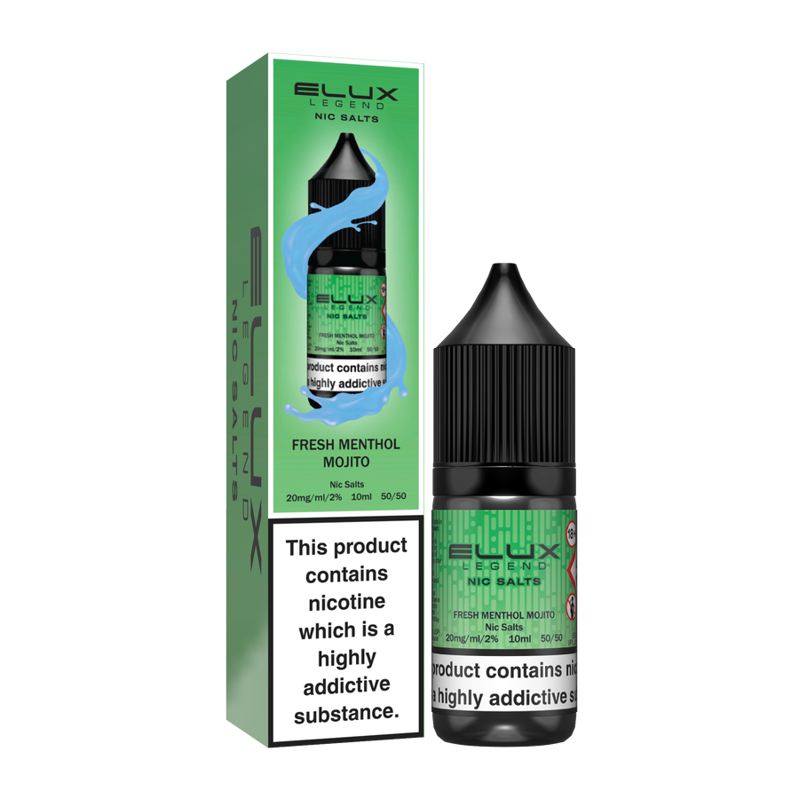 Fresh Menthol Mojito E-Liquid Nicotine Salt By Elux Legend 10ml