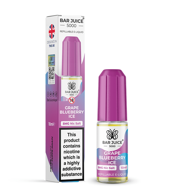 Grape Blueberry Ice E-Liquid Nicotine Salt By Bar Juice 10ml