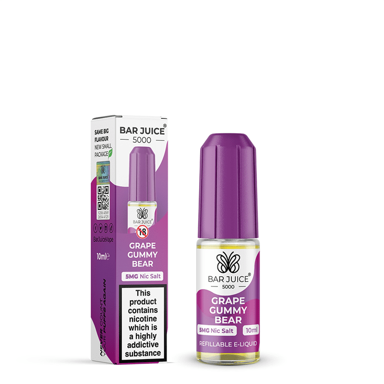 Grape Gummy Bear E-Liquid Nicotine Salt By Bar Juice 10ml