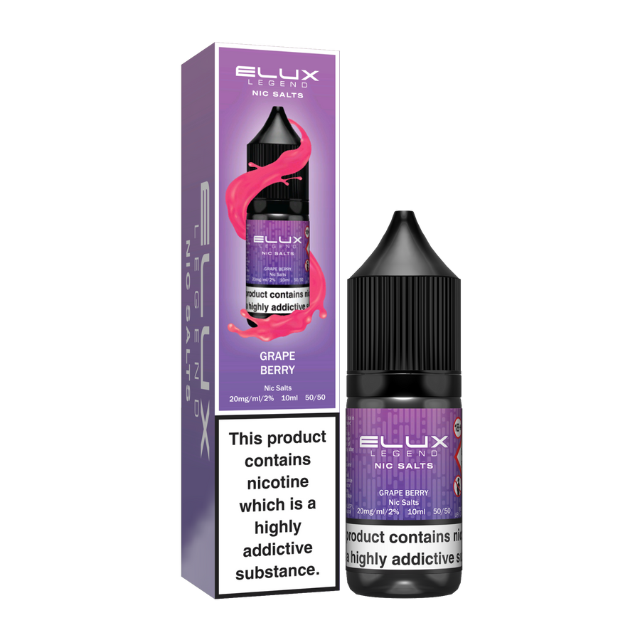 Grape Berry E-Liquid Nicotine Salt By Elux Legend 10ml