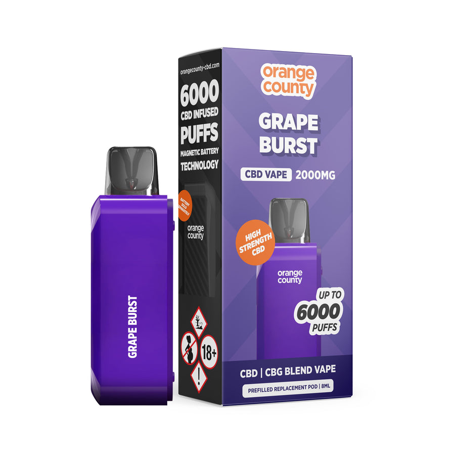 Orange County CBD Pre-Filled 6000 Puff Refill Pods 2000mg