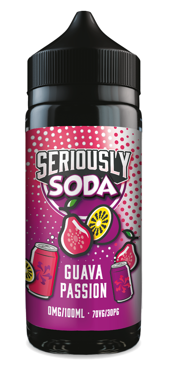 Guava Passion Seriously Soda E-Liquid Shortfill By Doozy Vape 100ml