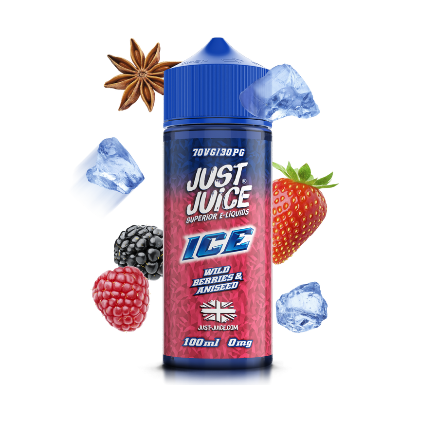 Wild Berries& Aniseed ICE E-Liquid Shortfill By Just Juice 100ml