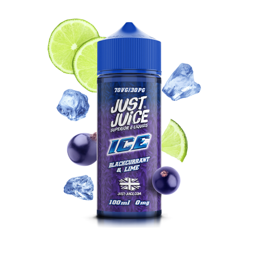 Blackcurrant & Lime ICE E-Liquid Shortfill By Just Juice 100ml