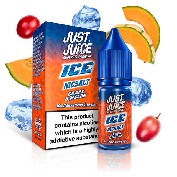 Grape & Melon ICE E-Liquid Nicotine Salt By Just Juice 10ml